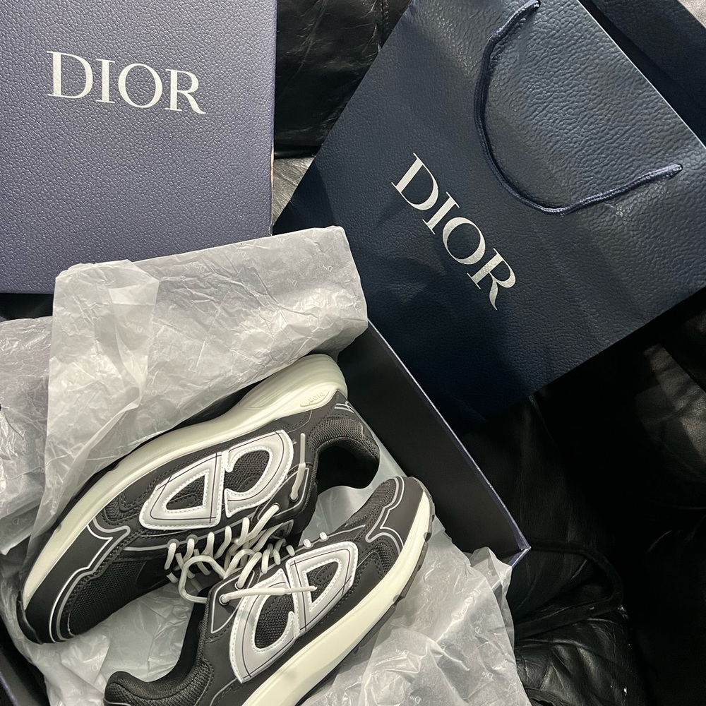 Dior Monochrome Athletic Shoes
